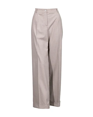 Wide Leg Cuffed Pant