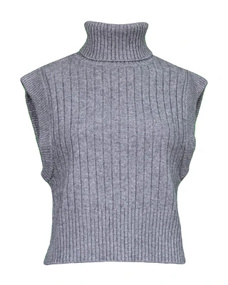 Wool-Cashmere Ribbed Vest