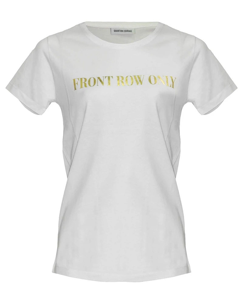 Front Row Only Tee White