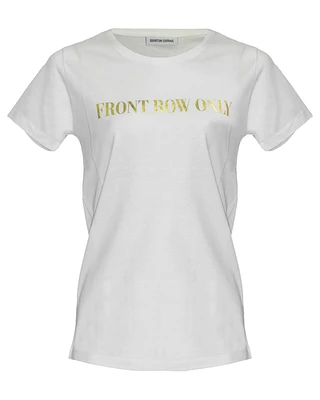 Front Row Only Tee White