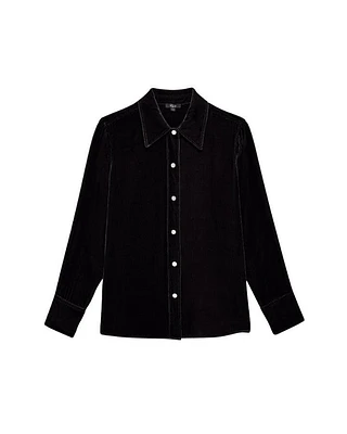 Andrea Velvet Silk Shirt