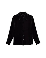 Andrea Velvet Silk Shirt