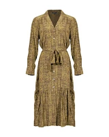 Beatrice Python Print Dress