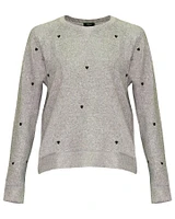 Callahan Melange Grey Black Hearts