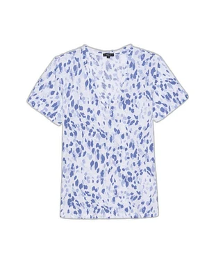 Cara Blue Spotted Tee