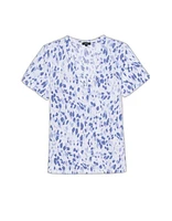 Cara Blue Spotted Tee