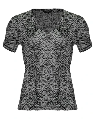 Cara Lynx Print T-Shirt