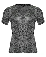 Cara Lynx Print T-Shirt