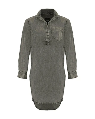 Elva Denim Long Shirt/Dress