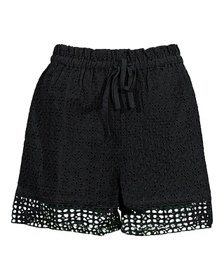 Ember Eyelet Mix Shorts