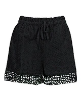 Ember Eyelet Mix Shorts