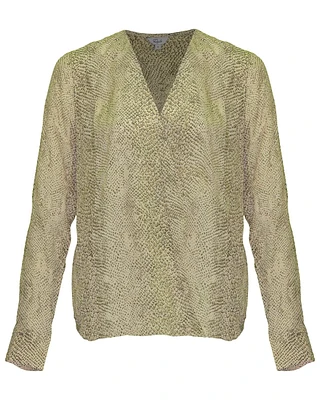 Hillary Snakeskin Print Top