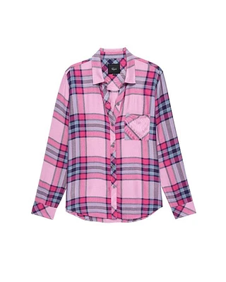Hunter Navy Sea Magenta Plaid Shirt