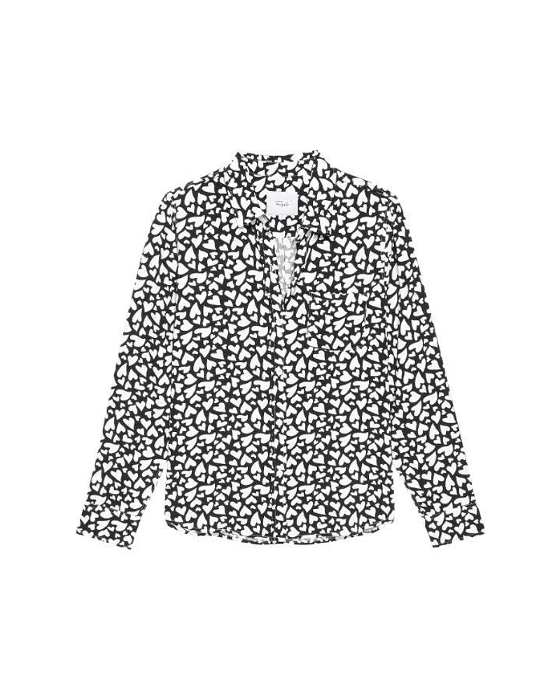 Kathryn Heart Print Blouse