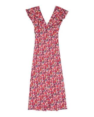 Kenz Scarlet Floral Dress