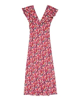 Kenz Scarlet Floral Dress