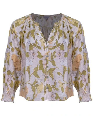 Mariah Citrus Floral Top