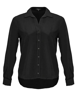 Noemi Button Down Blouse Black