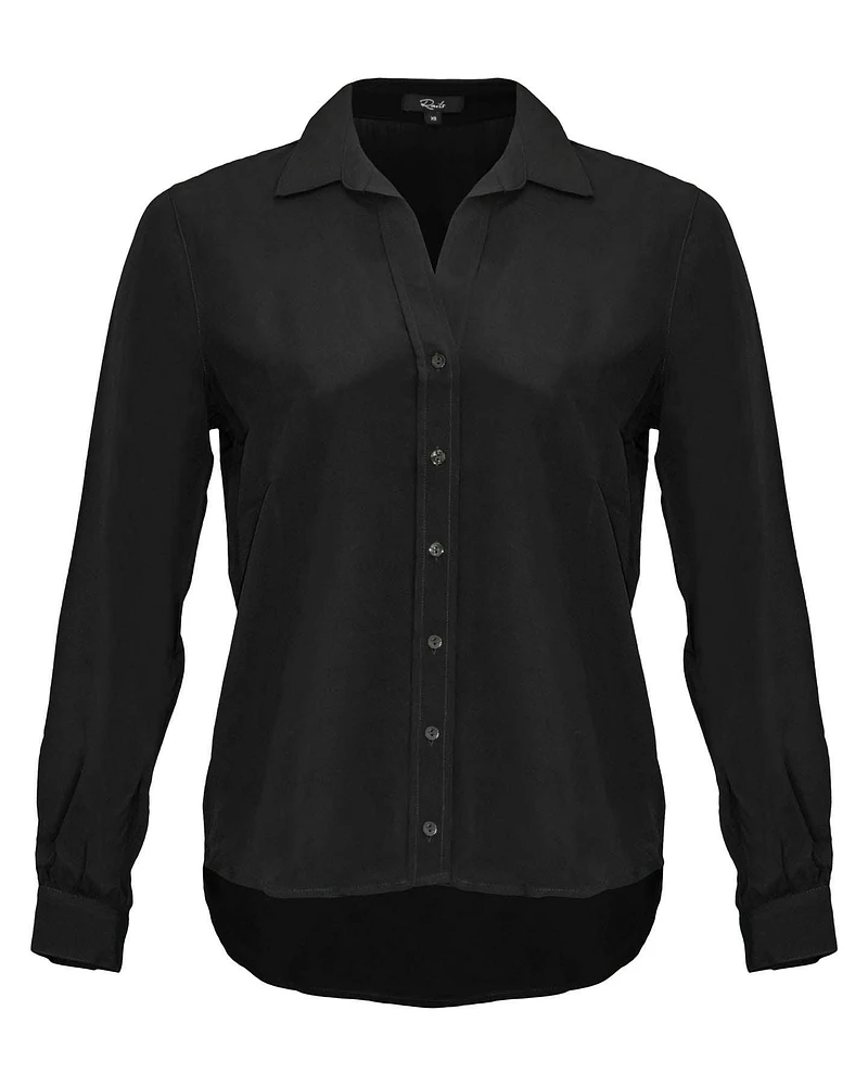 Noemi Button Down Blouse Black