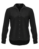 Noemi Button Down Blouse Black
