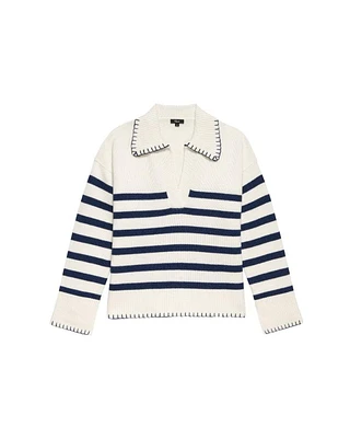 Rails Athena Stripe Cashmere Pullover