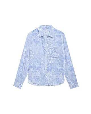Rails Josephine Aqua Mixed Animals Print Shirt