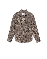 Rails Josephine Taupe Mixed Animals Print Shirt
