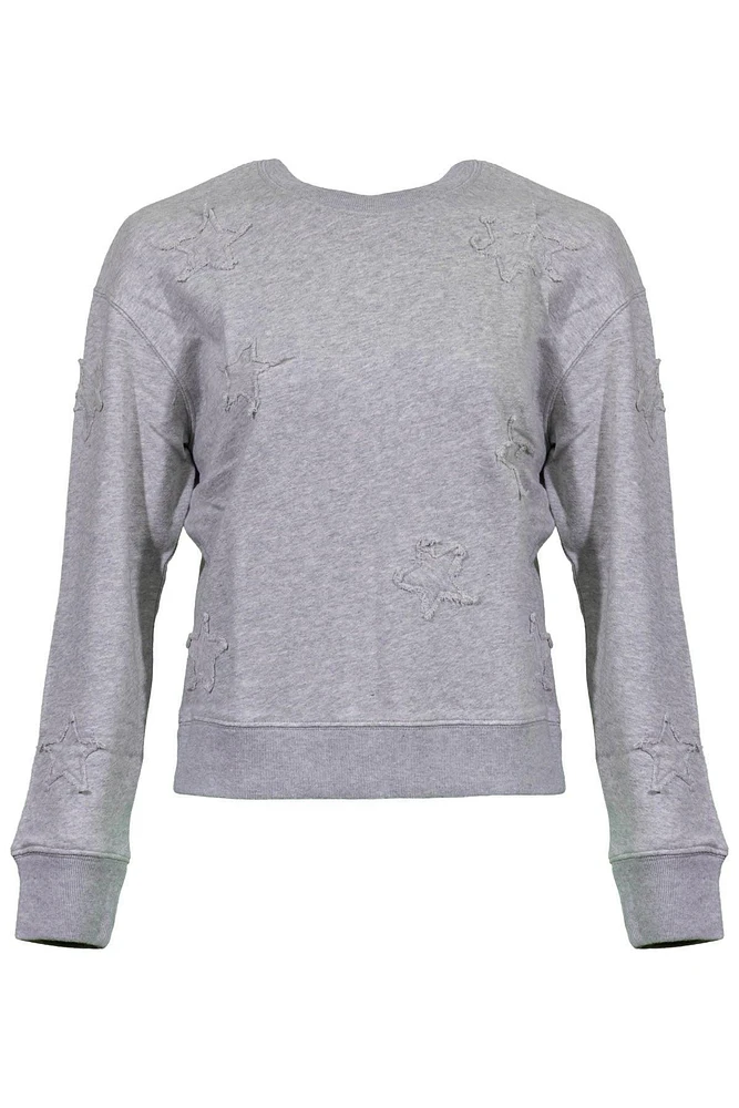Ramona Heather Grey Stars Sweatshirt