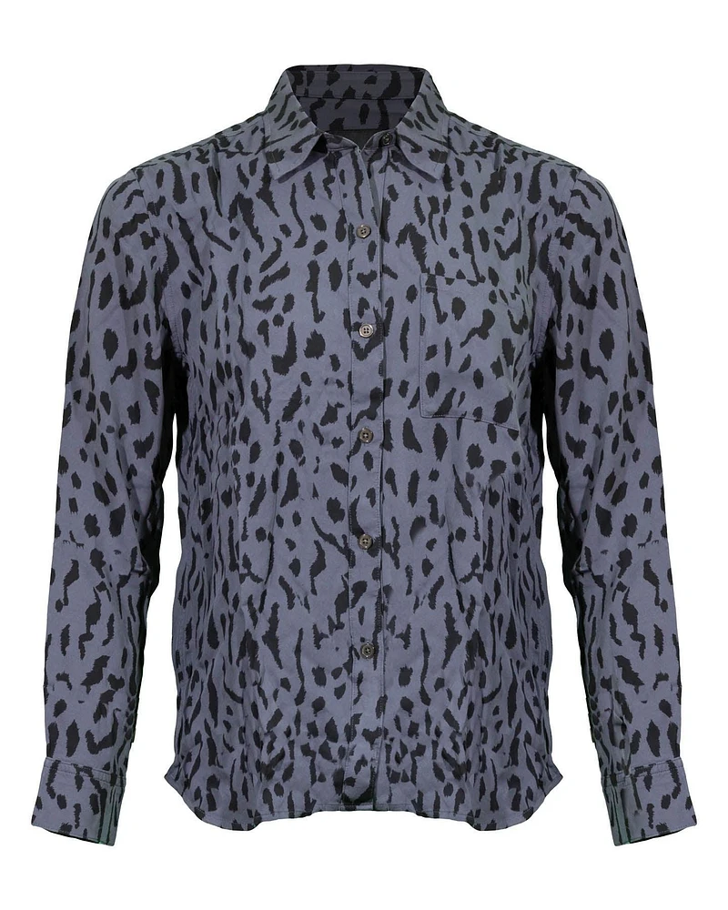Rocsi Cheetah Shirt Charcoal