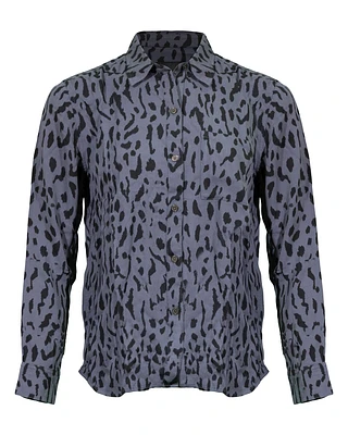 Rocsi Cheetah Shirt Charcoal