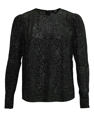 Roslyn Python Print Blouse