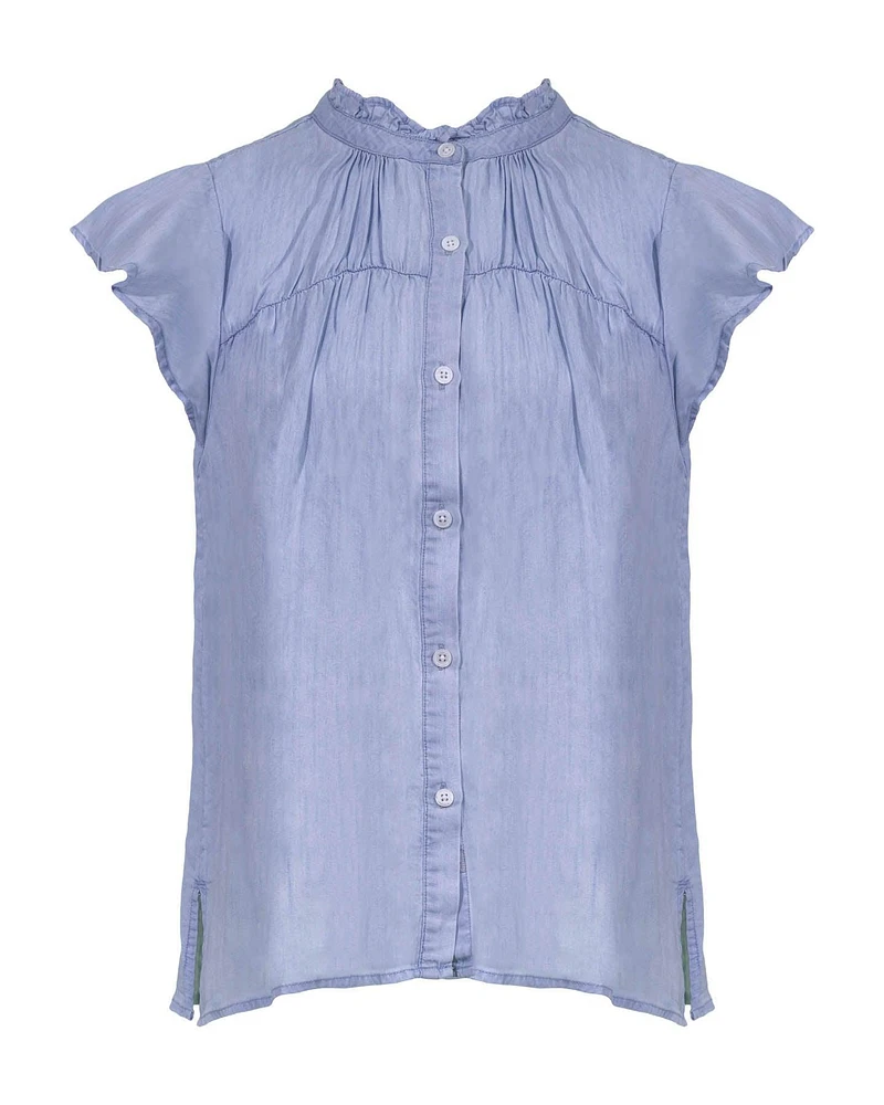 Ruthie Ruffle Cap Sleeve Top
