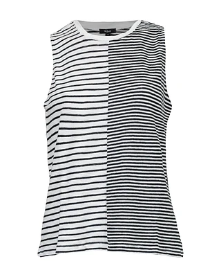 Split Stripe Tank Top