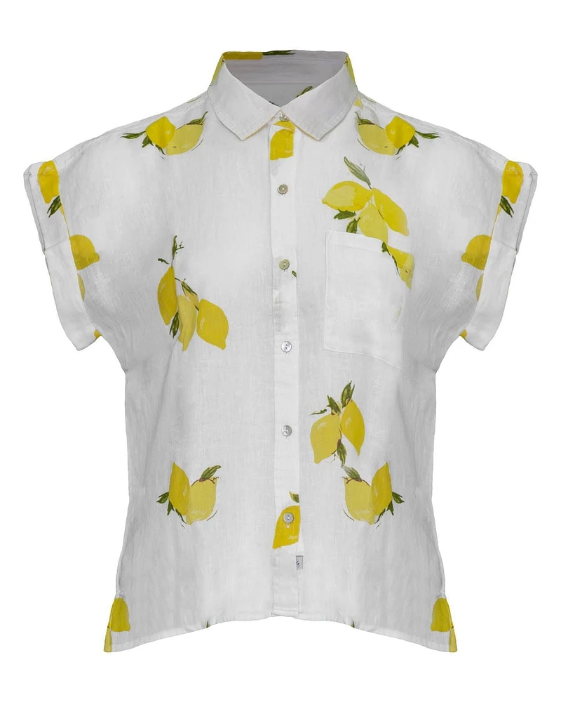 Whitney Lemon Print Shirt