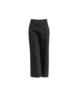 Scalloped Crop Pant