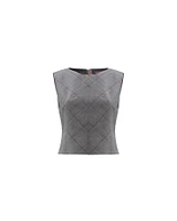 Tailored Summer Check Top