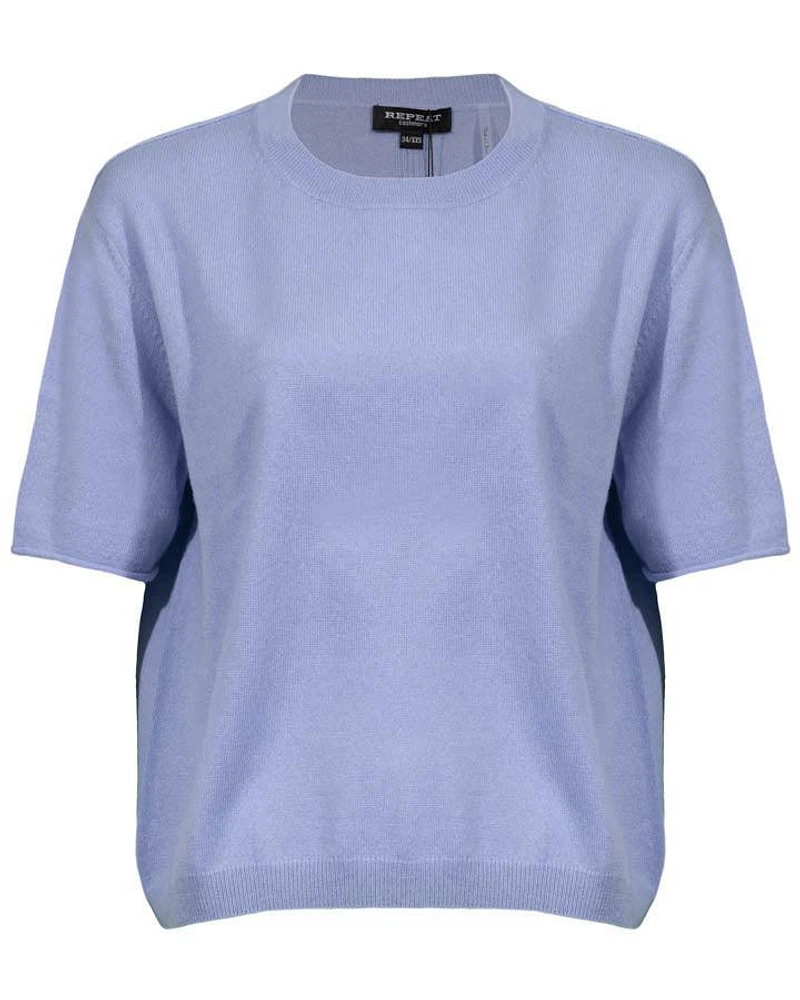 Cashmere 1/2 Sleeve Round Neck Pullover