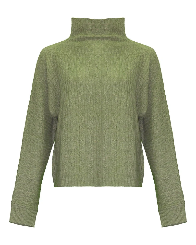 Cashmere Funnel Neck Pullover
