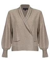 Cashmere Open Front Cardigan