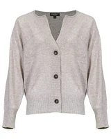 Cashmere Split Neck Cardigan