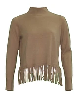 Mock Fringe Pullover