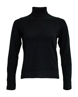 Turtleneck Organic Cashmere Sweater Black