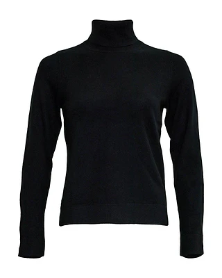 Turtleneck Organic Cashmere Sweater Black