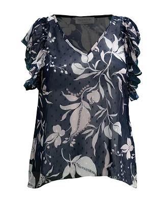 Sheer Print Top