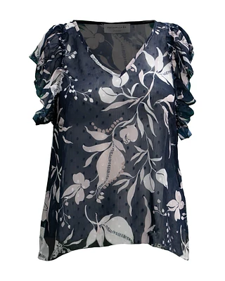 Sheer Print Top