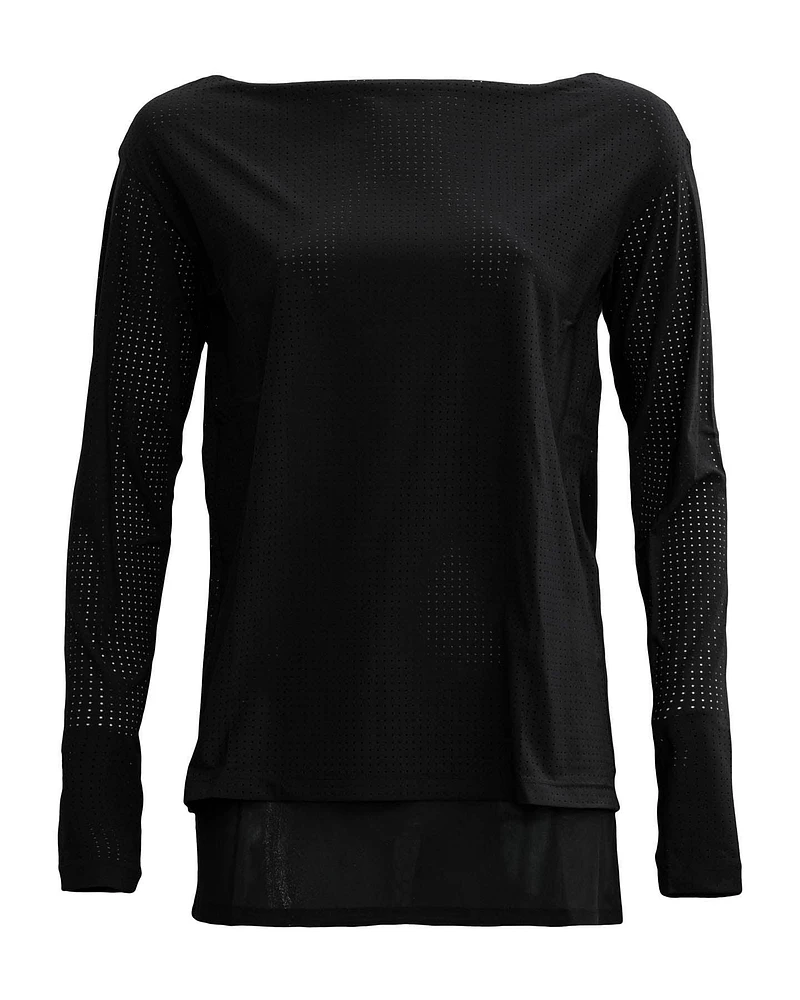 Perforated Long Sleeve