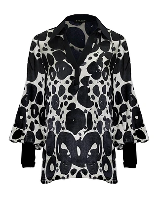 Lea Print Blouse