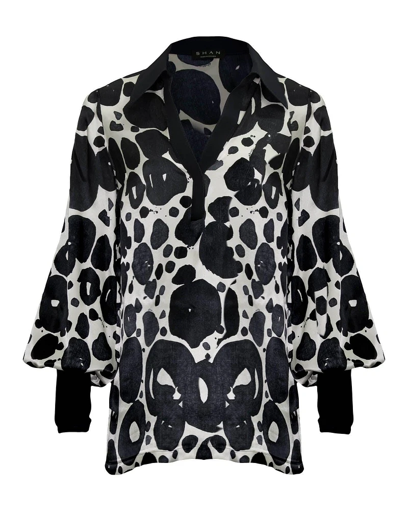 Lea Print Blouse