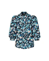 Frontier Blue Floral Blouse