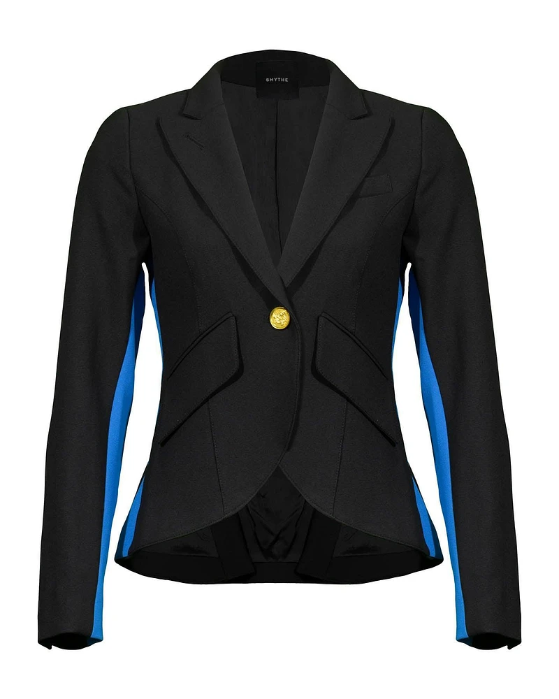 One Button Tux Stripe Blazer